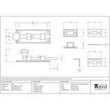 This is an image showing From The Anvil - Polished Marine SS (316) 4" Universal Bolt available from trade door handles, quick delivery and discounted prices