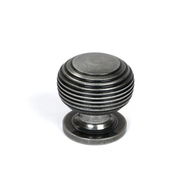This is an image showing From The Anvil - Pewter Beehive Cabinet Knob 30mm available from T.H Wiggans Architectural Ironmongery in Kendal, quick delivery and discounted prices