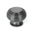 This is an image showing From The Anvil - Pewter Beehive Cabinet Knob 40mm available from T.H Wiggans Architectural Ironmongery in Kendal, quick delivery and discounted prices