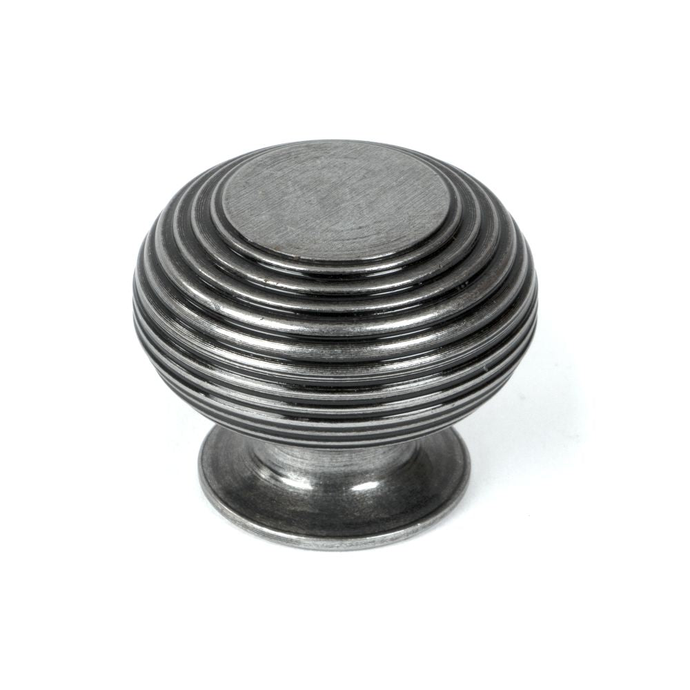 This is an image showing From The Anvil - Pewter Beehive Cabinet Knob 40mm available from T.H Wiggans Architectural Ironmongery in Kendal, quick delivery and discounted prices