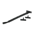 This is an image showing From The Anvil - Black 12" Hammered Newbury Stay available from T.H Wiggans Architectural Ironmongery in Kendal, quick delivery and discounted prices