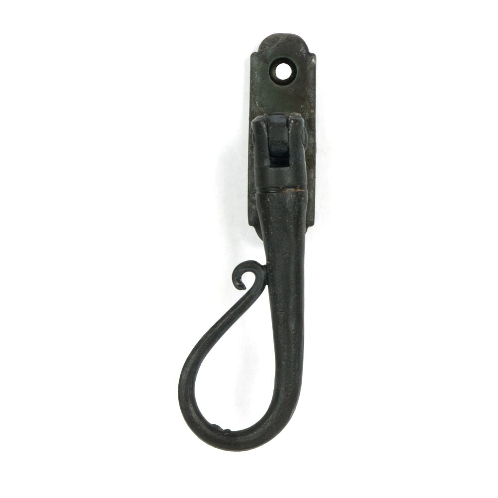 This is an image showing From The Anvil - Beeswax Shepherd's Crook Espag - LH available from T.H Wiggans Architectural Ironmongery in Kendal, quick delivery and discounted prices