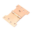 This is an image showing From The Anvil - Polished Bronze 4" x 4" x 6" Parliament Hinge (pair) ss available from T.H Wiggans Architectural Ironmongery in Kendal, quick delivery and discounted prices