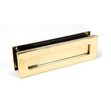 This is an image of From The Anvil - Polished Brass Traditional Letterbox 315 x 92mm available to order from T.H Wiggans Architectural Ironmongery in Kendal, quick delivery and discounted prices.