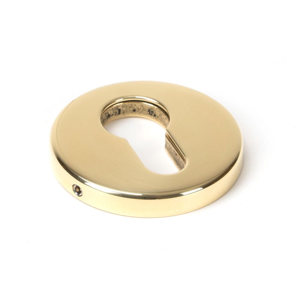 This is an image of From The Anvil - Polished Brass 52mm Regency Concealed Escutcheon available to order from T.H Wiggans Architectural Ironmongery in Kendal, quick delivery and discounted prices.