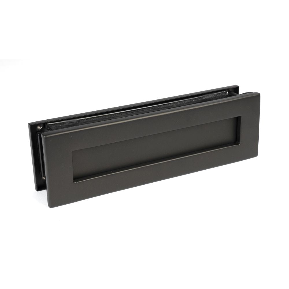 This is an image of From The Anvil - Aged Bronze Traditional Letterbox 315 x 92mm available to order from T.H Wiggans Architectural Ironmongery in Kendal, quick delivery and discounted prices.