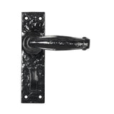 This is an image of From The Anvil - Black Lever Bathroom Set available to order from T.H Wiggans Architectural Ironmongery in Kendal, quick delivery and discounted prices.