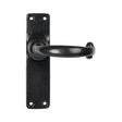 This is an image of From The Anvil - Black MF Lever Latch Set available to order from T.H Wiggans Architectural Ironmongery in Kendal, quick delivery and discounted prices.