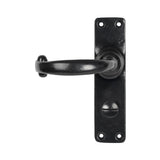 This is an image showing From The Anvil - Black MF Lever Bathroom Set available from trade door handles, quick delivery and discounted prices