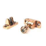 This is an image showing From The Anvil - Polished Bronze Prestbury Brighton Fastener (Radiused) available from T.H Wiggans Architectural Ironmongery in Kendal, quick delivery and discounted prices