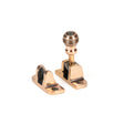 This is an image showing From The Anvil - Polished Bronze Prestbury Brighton Fastener (Radiused) available from T.H Wiggans Architectural Ironmongery in Kendal, quick delivery and discounted prices