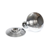 This is an image showing From The Anvil - Polished Chrome Beehive Centre Door Knob available from trade door handles, quick delivery and discounted prices