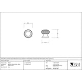 This is an image showing From The Anvil - Satin Chrome Beehive Cabinet Knob 30mm available from trade door handles, quick delivery and discounted prices