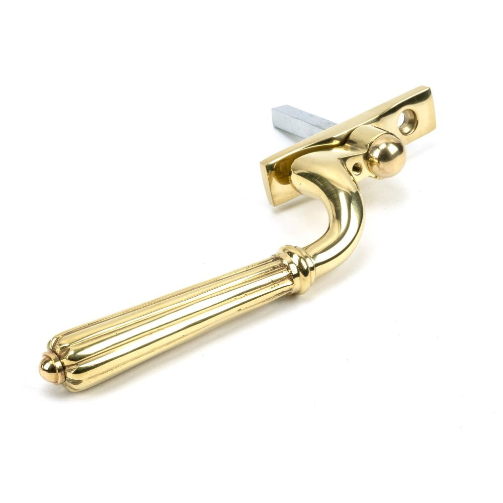 This is an image showing From The Anvil - Polished Brass Hinton Espag - RH available from T.H Wiggans Architectural Ironmongery in Kendal, quick delivery and discounted prices