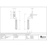 This is an image showing From The Anvil - Polished Brass Hinton Espag - RH available from T.H Wiggans Architectural Ironmongery in Kendal, quick delivery and discounted prices