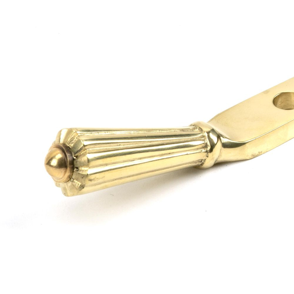 This is an image showing From The Anvil - Polished Brass 8" Hinton Stay available from T.H Wiggans Architectural Ironmongery in Kendal, quick delivery and discounted prices