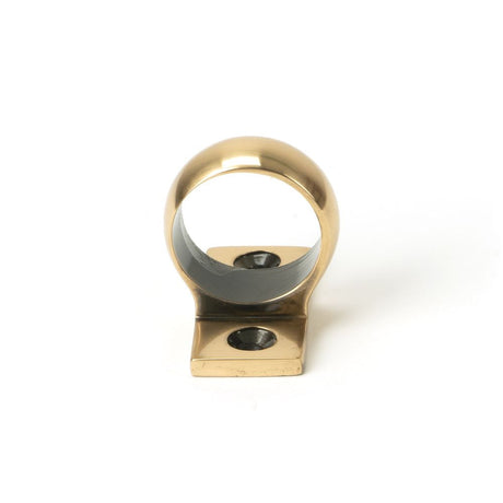 This is an image showing From The Anvil - Polished Bronze Sash Eye Lift available from T.H Wiggans Architectural Ironmongery in Kendal, quick delivery and discounted prices