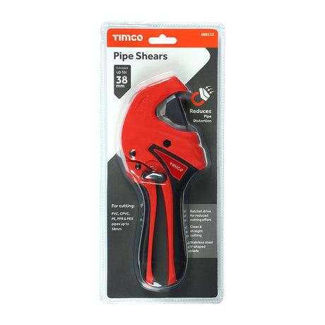 This is an image showing TIMCO Premium Pipe Shears - 0 - 42mm - 1 Each Blister Pack available from T.H Wiggans Ironmongery in Kendal, quick delivery at discounted prices.