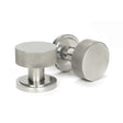 This is an image of From The Anvil - Satin Marine SS (316) Brompton Mortice/Rim Knob Set (Art Deco) available to order from T.H Wiggans Architectural Ironmongery in Kendal, quick delivery and discounted prices.