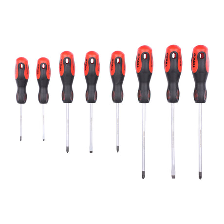 This is an image showing TIMCO Screwdriver Set - 8pcs - 8 Pieces Box available from T.H Wiggans Ironmongery in Kendal, quick delivery at discounted prices.