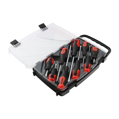 This is an image showing TIMCO Screwdriver Set - 9pcs - 9 Pieces Case available from T.H Wiggans Ironmongery in Kendal, quick delivery at discounted prices.