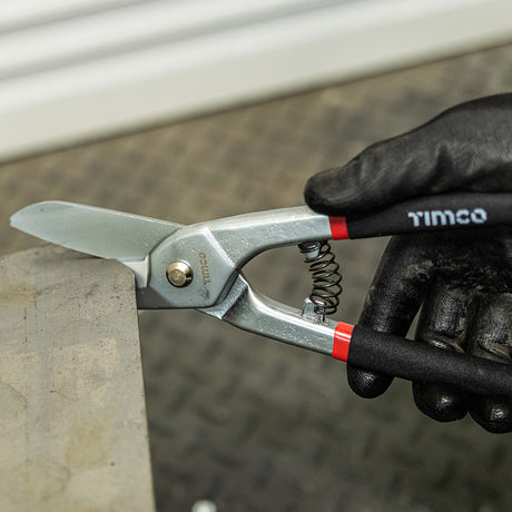 This is an image showing TIMCO Tin Snips - 12" - 1 Each Backing Card available from T.H Wiggans Ironmongery in Kendal, quick delivery at discounted prices.