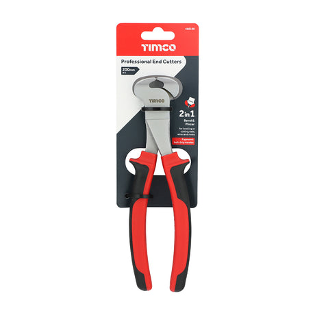This is an image showing TIMCO Professional End Cutters - 8" - 1 Each Backing Card available from T.H Wiggans Ironmongery in Kendal, quick delivery at discounted prices.