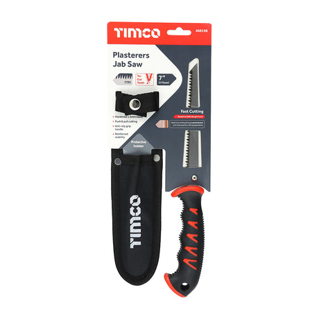 This is an image showing TIMCO Plasterers Jab Saw - 7" - 1 Each Backing Card available from T.H Wiggans Ironmongery in Kendal, quick delivery at discounted prices.