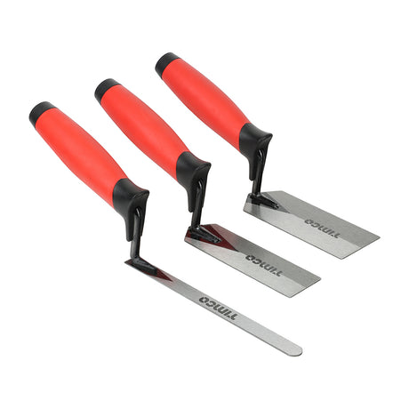 This is an image showing TIMCO Margin Trowel Set - 3pcs - 3 Pieces Blister Pack available from T.H Wiggans Ironmongery in Kendal, quick delivery at discounted prices.