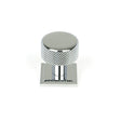This is an image showing From The Anvil - Polished Chrome Brompton Cabinet Knob - 25mm (Square) available from T.H Wiggans Architectural Ironmongery in Kendal, quick delivery and discounted prices