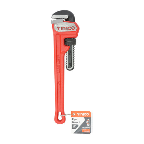 This is an image showing TIMCO Pipe Wrench - 14" - 1 Each Unit available from T.H Wiggans Ironmongery in Kendal, quick delivery at discounted prices.