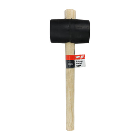 This is an image showing TIMCO Rubber Mallet - Black - 16oz - 1 Each Unit available from T.H Wiggans Ironmongery in Kendal, quick delivery at discounted prices.