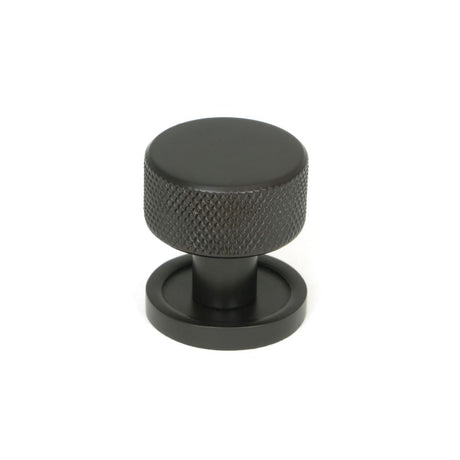 This is an image showing From The Anvil - Aged Bronze Brompton Cabinet Knob - 25mm (Plain) available from T.H Wiggans Architectural Ironmongery in Kendal, quick delivery and discounted prices