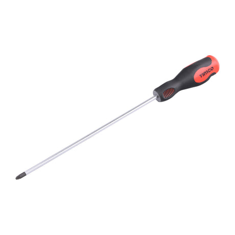 This is an image showing TIMCO Screwdriver - Pozi - PZ2 x 250mm - 1 Each Clip available from T.H Wiggans Ironmongery in Kendal, quick delivery at discounted prices.