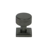 This is an image showing From The Anvil - Aged Bronze Brompton Cabinet Knob - 25mm (Square) available from T.H Wiggans Architectural Ironmongery in Kendal, quick delivery and discounted prices