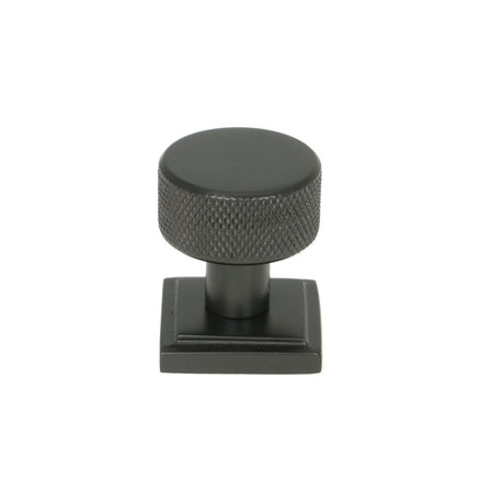 This is an image showing From The Anvil - Aged Bronze Brompton Cabinet Knob - 25mm (Square) available from T.H Wiggans Architectural Ironmongery in Kendal, quick delivery and discounted prices