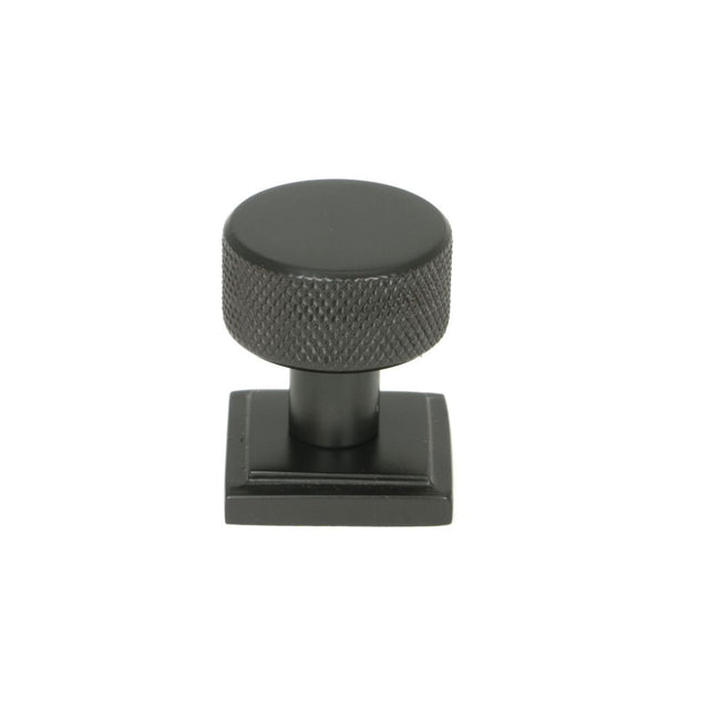 This is an image showing From The Anvil - Aged Bronze Brompton Cabinet Knob - 25mm (Square) available from T.H Wiggans Architectural Ironmongery in Kendal, quick delivery and discounted prices