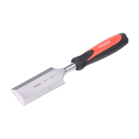 This is an image showing TIMCO Bevel Edge Wood Chisel - 50mm - 1 Each Clip available from T.H Wiggans Ironmongery in Kendal, quick delivery at discounted prices.