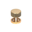 This is an image showing From The Anvil - Polished Bronze Brompton Cabinet Knob - 25mm (Plain) available from T.H Wiggans Architectural Ironmongery in Kendal, quick delivery and discounted prices