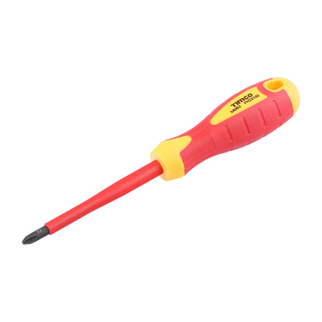 This is an image showing TIMCO VDE Screwdriver - Phillips - PH2 x 100mm - 1 Each Clip available from T.H Wiggans Ironmongery in Kendal, quick delivery at discounted prices.
