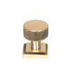 This is an image showing From The Anvil - Polished Bronze Brompton Cabinet Knob - 25mm (Square) available from T.H Wiggans Architectural Ironmongery in Kendal, quick delivery and discounted prices