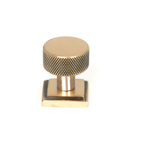 This is an image showing From The Anvil - Polished Bronze Brompton Cabinet Knob - 25mm (Square) available from T.H Wiggans Architectural Ironmongery in Kendal, quick delivery and discounted prices
