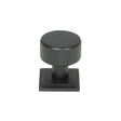 This is an image showing From The Anvil - Matt Black Brompton Cabinet Knob - 25mm (Square) available from T.H Wiggans Architectural Ironmongery in Kendal, quick delivery and discounted prices