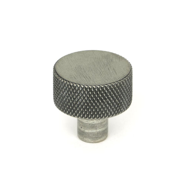 This is an image showing From The Anvil - Pewter Brompton Cabinet Knob - 25mm (No rose) available from T.H Wiggans Architectural Ironmongery in Kendal, quick delivery and discounted prices