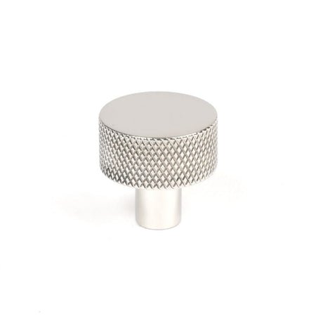 This is an image showing From The Anvil - Polished SS (304) Brompton Cabinet Knob - 25mm (No rose) available from T.H Wiggans Architectural Ironmongery in Kendal, quick delivery and discounted prices