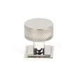 This is an image showing From The Anvil - Polished SS (304) Brompton Cabinet Knob - 25mm (Square) available from T.H Wiggans Architectural Ironmongery in Kendal, quick delivery and discounted prices