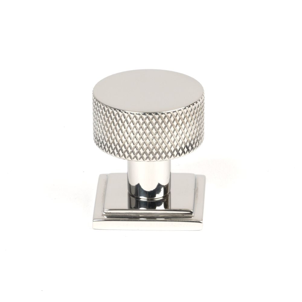 This is an image showing From The Anvil - Polished SS (304) Brompton Cabinet Knob - 25mm (Square) available from T.H Wiggans Architectural Ironmongery in Kendal, quick delivery and discounted prices