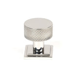 This is an image showing From The Anvil - Polished SS (304) Brompton Cabinet Knob - 25mm (Square) available from T.H Wiggans Architectural Ironmongery in Kendal, quick delivery and discounted prices
