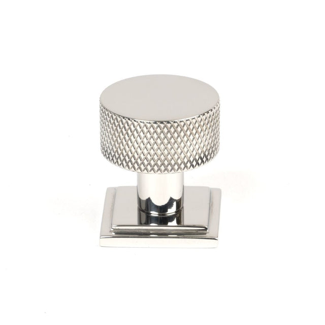 This is an image showing From The Anvil - Polished SS (304) Brompton Cabinet Knob - 25mm (Square) available from T.H Wiggans Architectural Ironmongery in Kendal, quick delivery and discounted prices