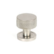 This is an image showing From The Anvil - Satin SS (304) Brompton Cabinet Knob - 25mm (Plain) available from T.H Wiggans Architectural Ironmongery in Kendal, quick delivery and discounted prices